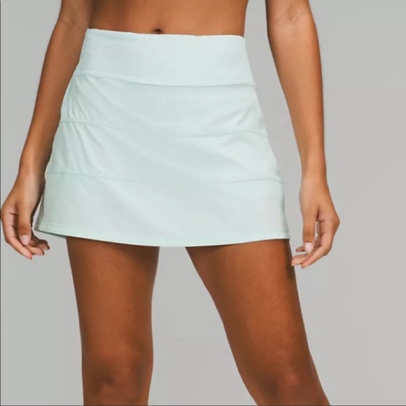 🌿LULULEMON PACE RIVAL SKIRT/SKORT TALL-DELICATE MINT-8🌿 - Picture 7 of 13